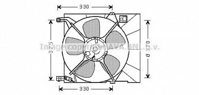 AVA QUALITY COOLING dw7516 -  Вентилятор, охлаждение двигателя